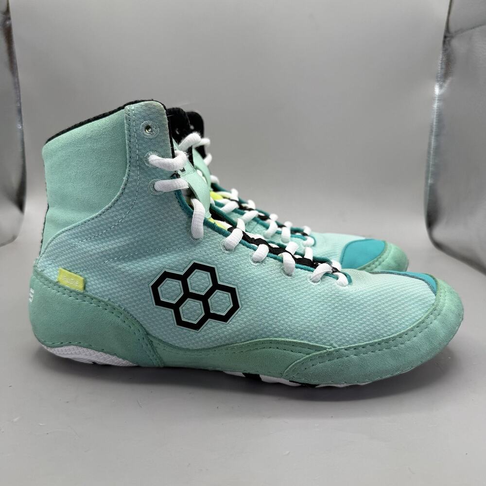 RUDIS Colt 2.0 Wrestling Shoes Mens Size 8.5 Mint Green High Top Sneakers
